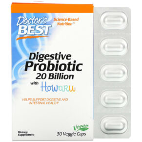Doctor's Best Digestive Probiotic + Howaru 20 Billion CFU 30 viên 753950003620