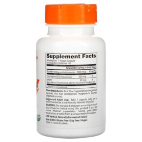 Doctor's Best Energy+ CoQ10 NADH & B12 60 Veggie Caps 753950005044