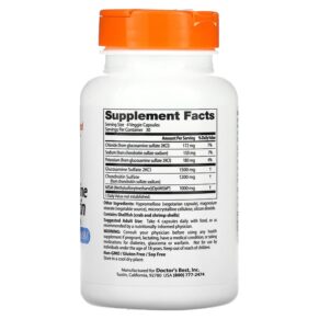 Doctor's Best Glucosamine Chondroitin MSM with OptiMSM 120 Veggie Caps 3 Doctor's Best Glucosamine Chondroitin MSM with OptiMSM 120 Veggie Caps 753950000803