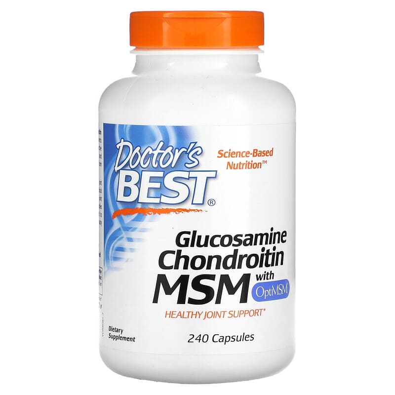 Doctor's Best Glucosamine Chondroitin MSM with OptiMSM 240 Capsules 1 Doctor's Best Glucosamine Chondroitin MSM + OptiMSM 240 viên 753950000810