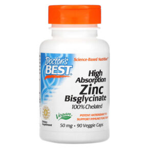 Doctor's Best High Absorption Zinc Bisglycinate 100% Chelated 50 mg 90 viên 753950005730