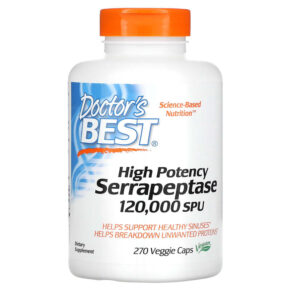 Doctor's Best High Potency Serrapeptase 120.000 SPU 270 viên 753950003071