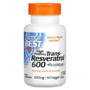 Doctor's Best High Potency Trans-Resveratrol 600 600 mg 60 viên 753950004160