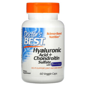 Doctor's Best Hyaluronic Acid + Chondroitin Sulfate + BioCell Collagen 60 viên 753950001466