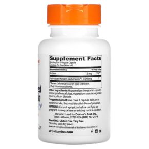 Doctor's Best Hydrolyzed Keratin 500 mg 60 Veggie Caps 753950005457