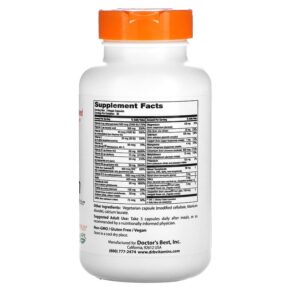 Doctor's Best Multi-Vitamin with Vitashine D3 and Quatrefolic Iron Free 90 Veggie Capsules 753950003002