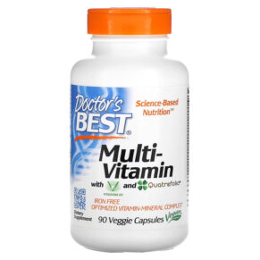 Doctor's Best Multi-Vitamin + Vitashine D3 & Quatrefolic Iron Free 90 viên 753950003002