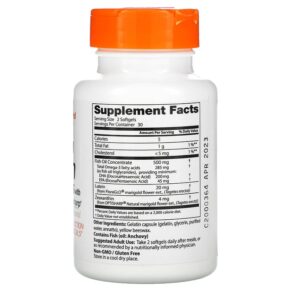 Doctor's Best Natural Vision Enhancers with FloraGlo Lutein 60 Softgels 753950003118
