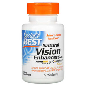 Doctor's Best Natural Vision Enhancers + FloraGlo Lutein 60 viên 753950003118