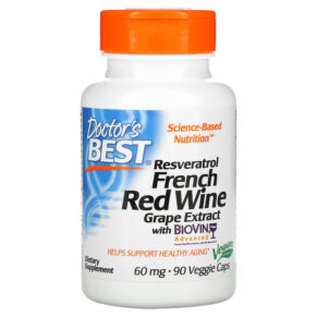 Doctor's Best Resveratrol French Red Wine Grape Extract 60 mg 90 viên 753950000582