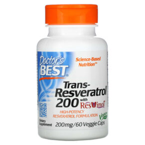 Doctor's Best Trans-Resveratrol 200 + Resvinol 200 mg 60 viên 753950002111