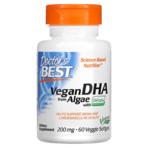 Doctor's Best Vegan DHA from Algae + Life's DHA 200 mg 60 viên 753950002968