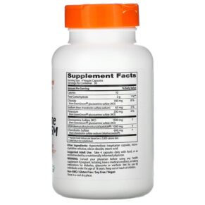 Doctor's Best Vegan Glucosamine Chondroitin MSM 120 Veggie Caps 753950005006