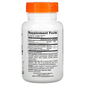 Doctor's Best Vein Support with DiosVein and MenaQ7 60 Veggie Caps 753950001855