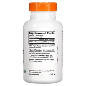 Doctor's Best Vitamin C with Q-C 1.000 mg 120 Veggie Caps 753950002579