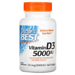 Doctor's Best Vitamin D3 125 mcg (5.000 IU) 360 viên 753950002500