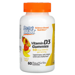 Doctor's Best Vitamin D3 Tropical Tango 25 mcg (1.000 IU) 60 viên 753950005433