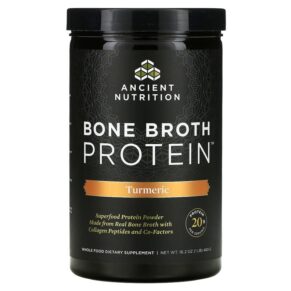 Dr. Axe/Ancient Nutrition Bone Broth Protein Turmeric 1 lb (460 g) 816401020031