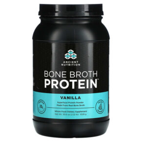 Dr. Axe/Ancient Nutrition Bone Broth Protein Vanilla 2.22 lbs (1008 g) 816401020260