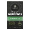 Dr. Axe/Ancient Nutrition Ancient Nutrients Vitamin K2 60 viên 816401023407