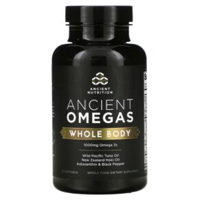 Dr. Axe/Ancient Nutrition Ancient Omegas Whole Body 1.000 mg 90 viên 816401022110