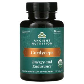 Dr. Axe/Ancient Nutrition Cordyceps Energy & Endurance 30 viên 816401025494