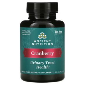 Dr. Axe/Ancient Nutrition Cranberry Urinary Tract Health 60 viên 816401025593