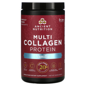 Dr. Axe/Ancient Nutrition Multi Collagen Protein Vanilla 8.9 oz (252 g) 816401022165