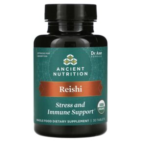 Dr. Axe/Ancient Nutrition Reishi Stress & Immune Support 30 viên 816401025500
