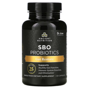 Dr. Axe/Ancient Nutrition SBO Probiotics Gut Restore 25 Billion CFU 60 viên 816401025425