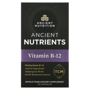 Dr. Axe/Ancient Nutrition Vitamin B-12 30 viên 816401023353