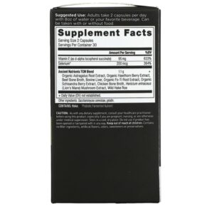Dr. Axe / Ancient Nutrition Vitamin E 60 Capsules 816401023384
