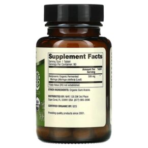 Dr. Mercola Biodynamic Organic Fermented Moringa 90 Tablets 813006018920