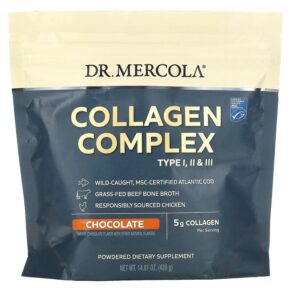 Dr. Mercola Collagen Complex Type l ll & lll Chocolate 5 g 14.81 oz (420 g) 810094210144