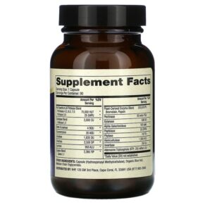 Dr. Mercola Enzymes Full Spectrum 90 Capsules 810487030908
