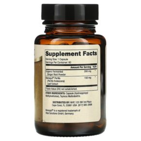 Dr. Mercola Fermented Ginger 60 Capsules 813006017701