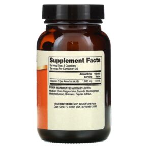 Dr. Mercola Liposomal Vitamin C 500 mg 60 Capsules 813006014991