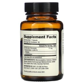 Dr. Mercola Lumbrokinase Enzymes 30 Capsules 810487031998
