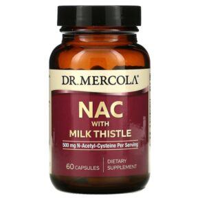 Dr. Mercola NAC + Milk Thistle 500 mg 60 viên 813006017398