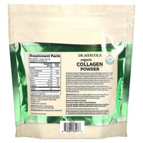 Dr. Mercola Organic Collagen Powder Vanilla 10.74 oz (304.5 g) 810487032476