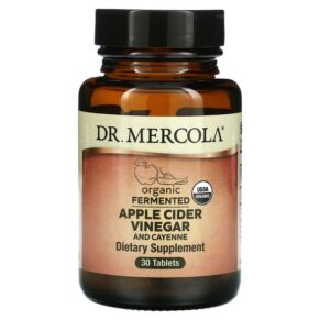 Dr. Mercola Organic Fermented Apple Cider Vinegar & Cayenne 30 viên 810487032346