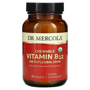 Dr. Mercola Vitamin B12 Methylcobalamin Natural Cherry 30 viên 810487036634