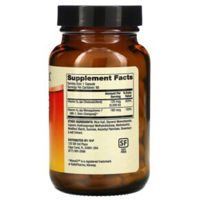 Dr. Mercola Vitamins D3 & K2 90 Capsules 813006019965
