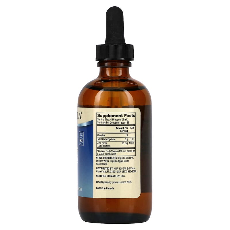 Dr. Mercola Zinc 15 mg 3.88 fl oz (115 ml) 8 Thành phần vi chất Dr. Mercola Zinc 15 mg 3.88 fl oz (115 ml) 810487033435