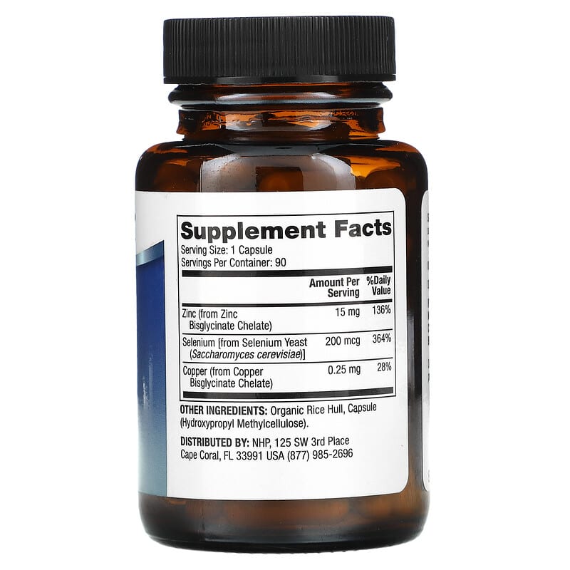 Dr. Mercola Zinc Plus Selenium 90 Capsules 8 Thành phần vi chất Dr. Mercola Zinc Plus Selenium 90 viên 810487031523
