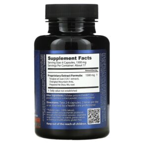 Dragon Herbs (Ron Teeguarden) Tom Kat Potent Jing Tonic For Men 250 mg 100 Capsules 679372005601