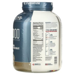 Dymatize ISO100 Hydrolyzed 100% Whey Protein Isolate Cookies & Cream 5 lb (2.3 kg) 705016353200