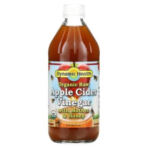 Dynamic Health Organic Raw Apple Cider Vinegar + Mother & Honey 16 fl oz (473 ml) 790223102284