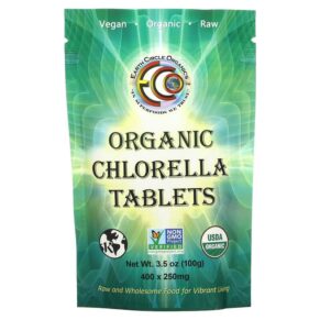 Earth Circle Organics Organic Chlorella 250 mg 400 3.5 oz (100 g) 813313013168