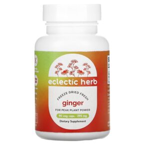 Eclectic Institute Freeze Dried Fresh Ginger 395 mg 90 viên 023363309429